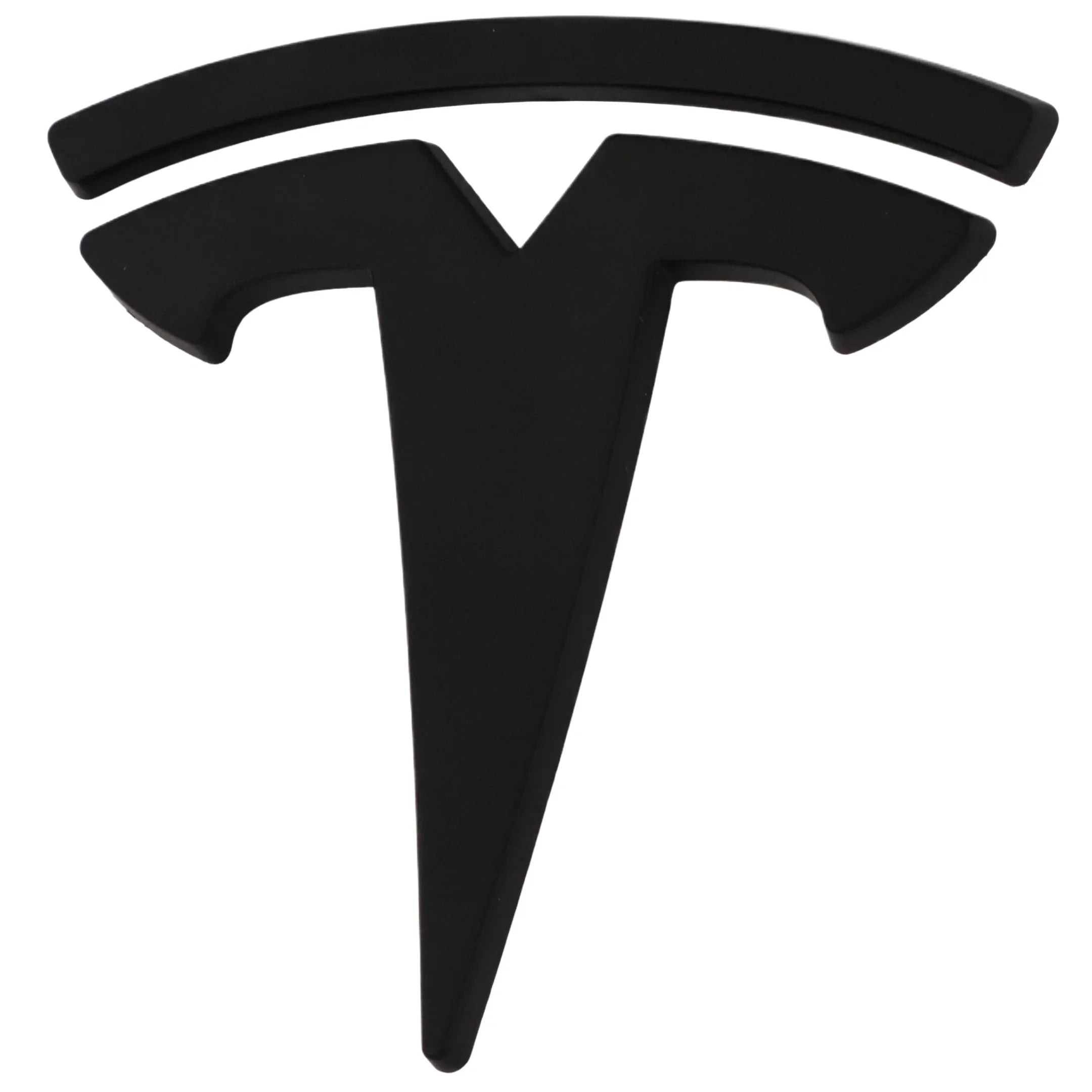 Tesla Emblem Overlay | Matte Black