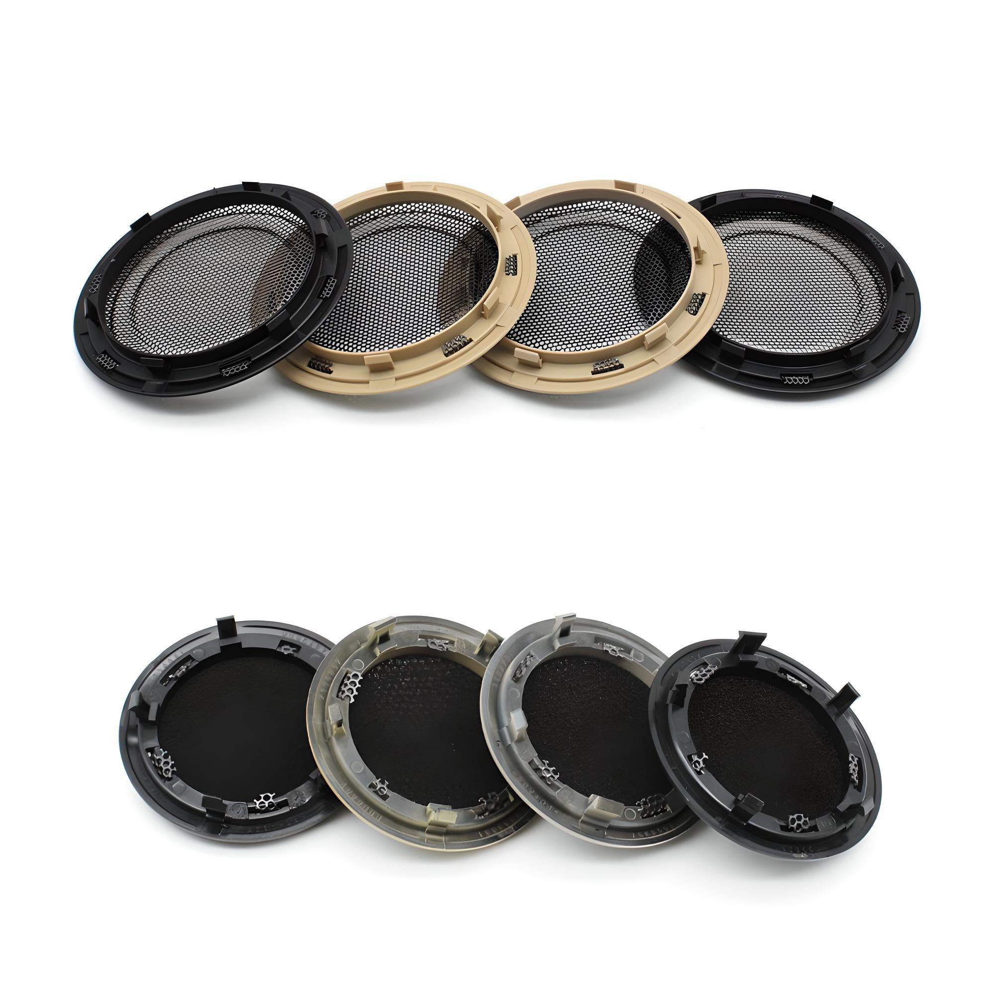 Car Speaker Tweeter Grille Mesh Cover – Black and Beige – Compatible with BMW E90 Front