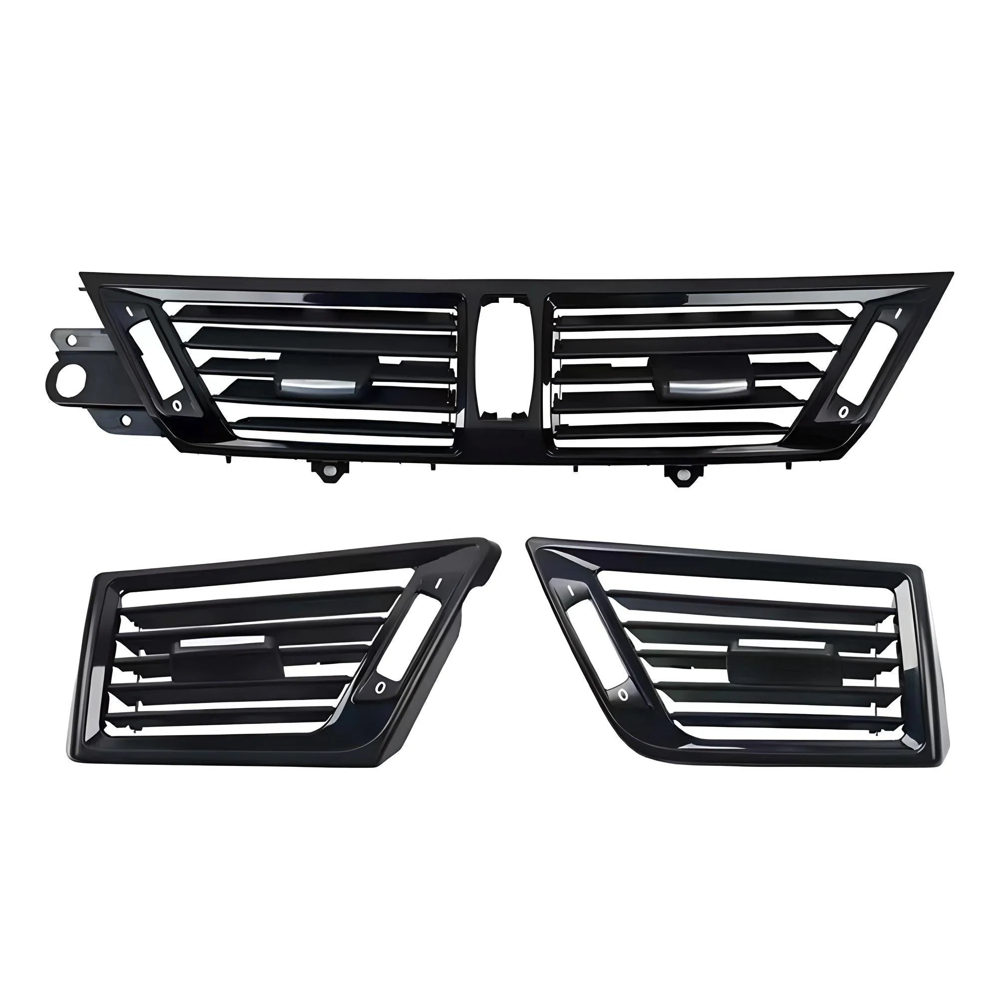 Car Air Vent Grilles Set – Black Gloss Finish – Compatible with BMW 3 Series E46 – Interior Front