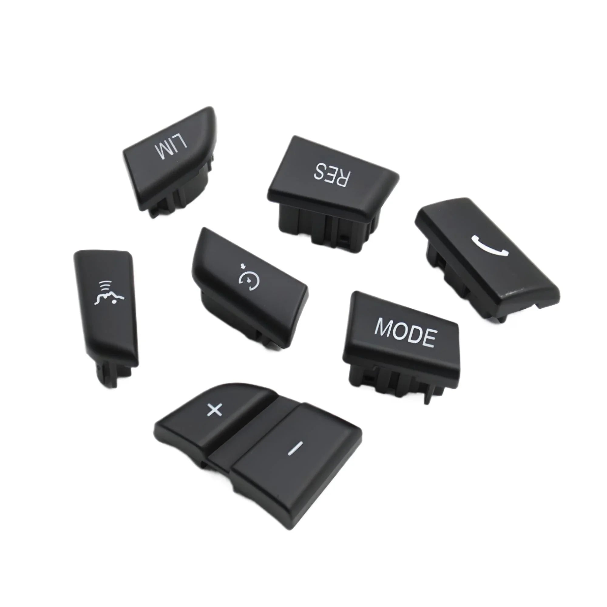 Steering Wheel Button Replacement Kit – Black Finish – Compatible with BMW 3 Series E90 – Interior