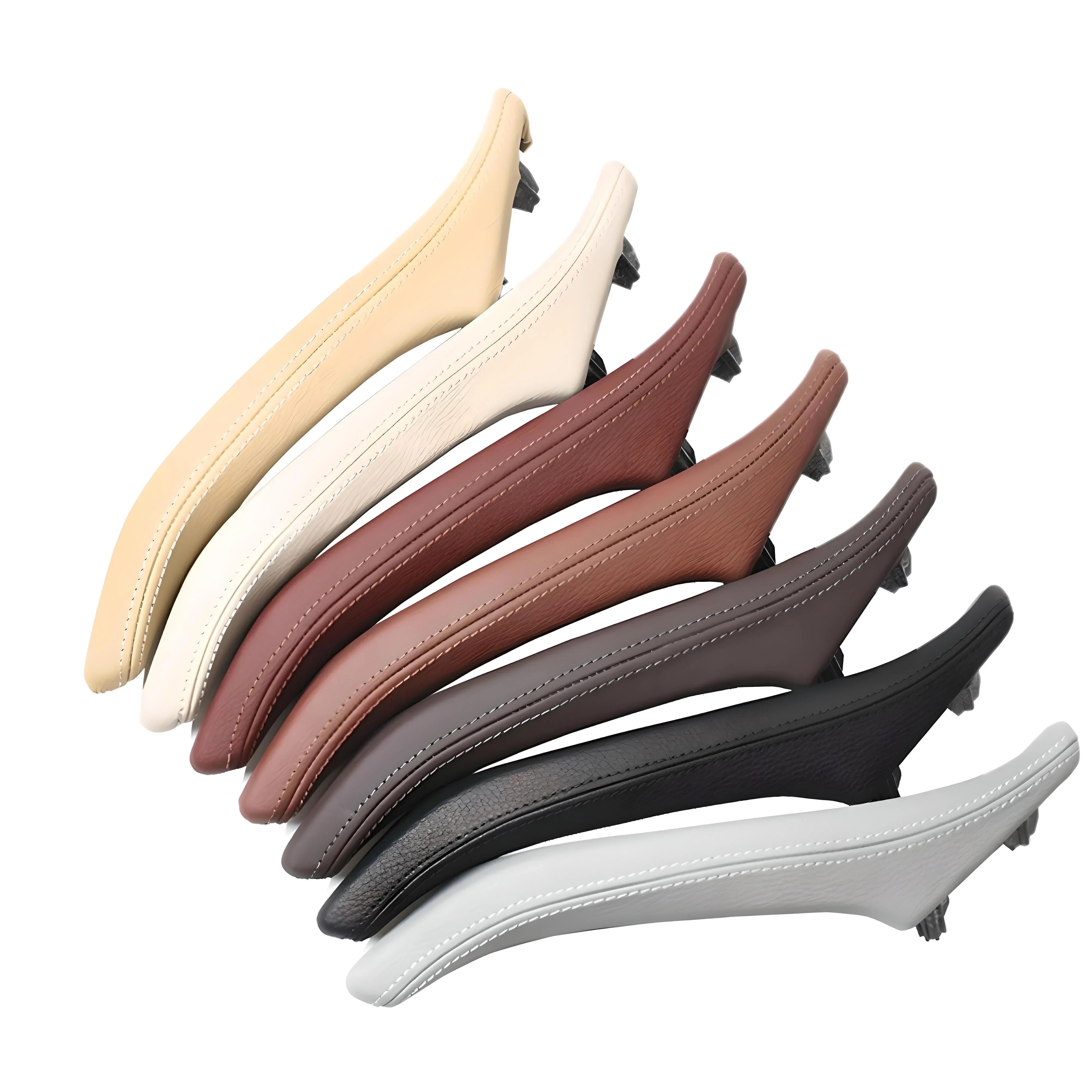 Car door handle replacement – Brown leather – Compatible with BMW 3 Series – Interior