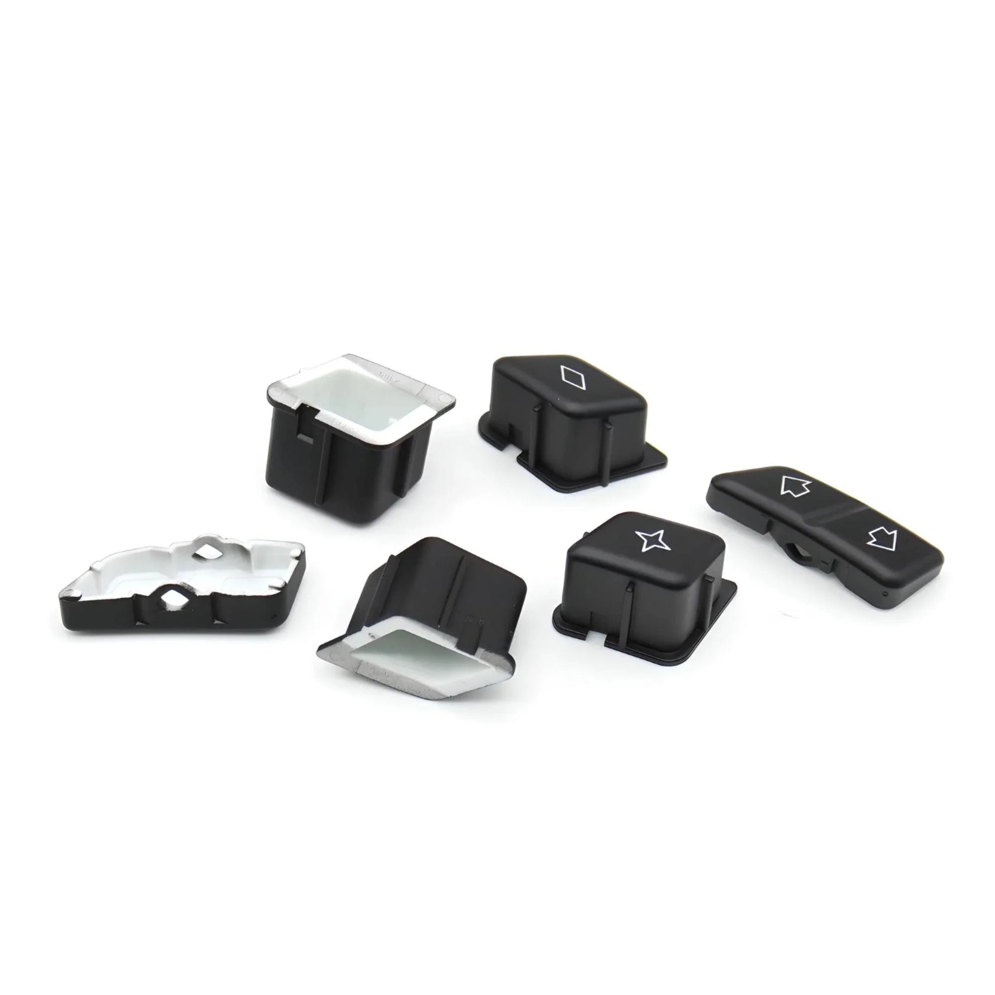 Window Switch Button Kit – Black – Compatible with BMW Front
