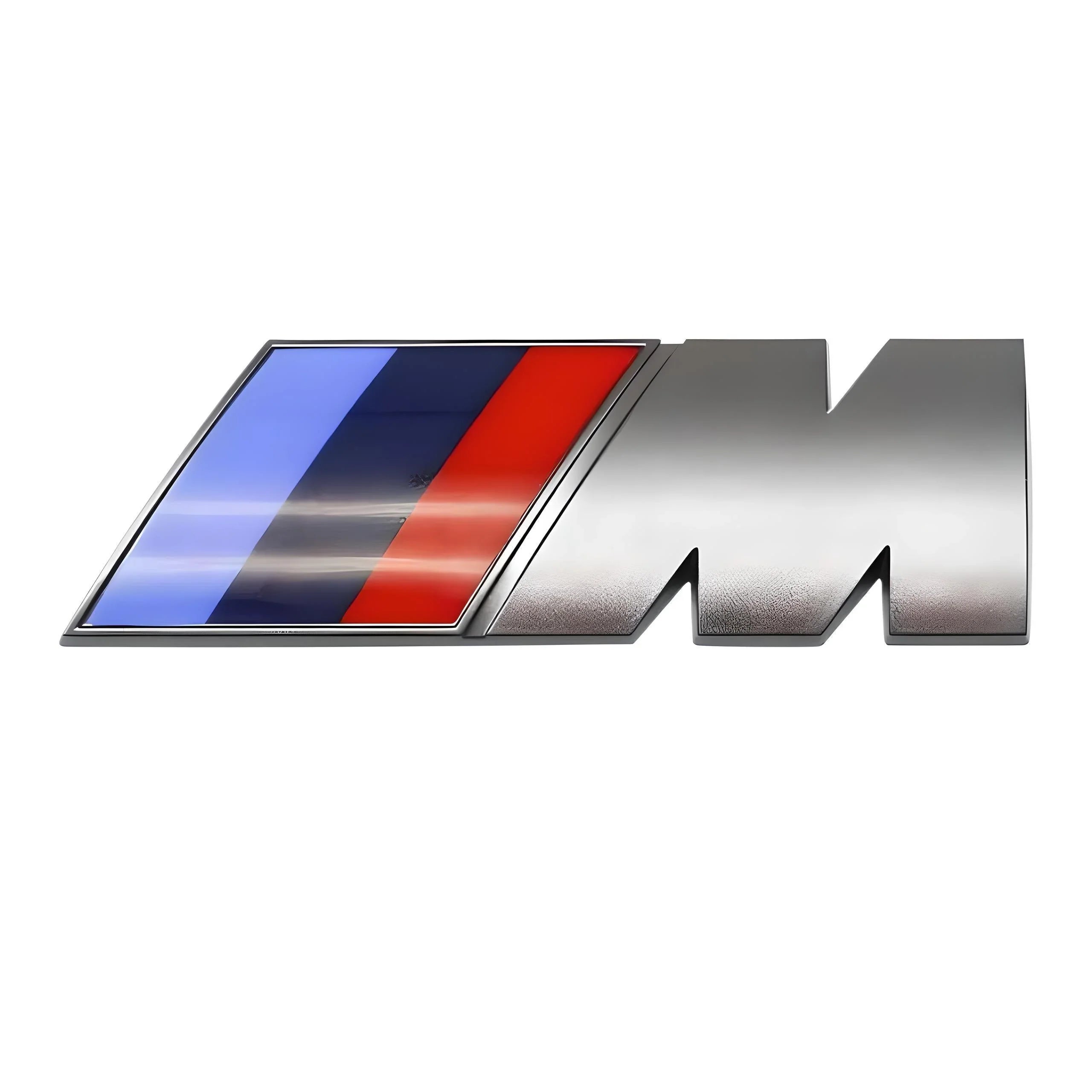 BMW M Emblem Badge – Silver – Compatible with BMW Front Exterior
