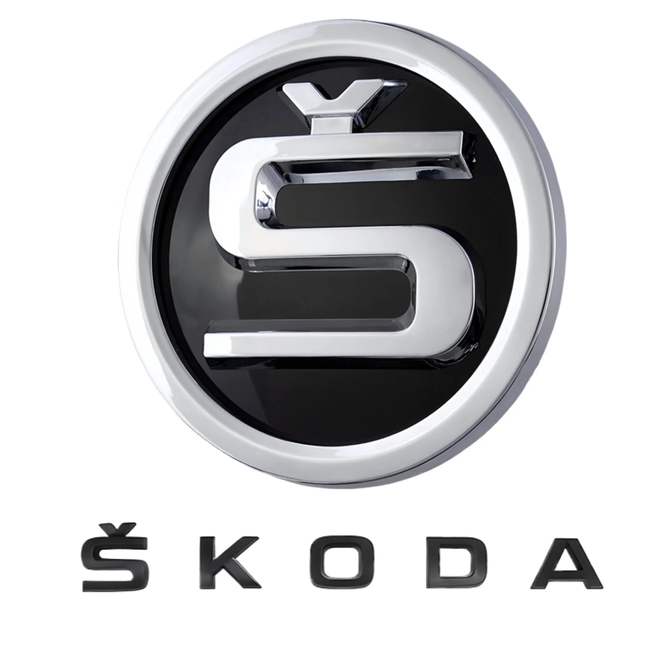 Skoda Emblem | Chrom Schwarz