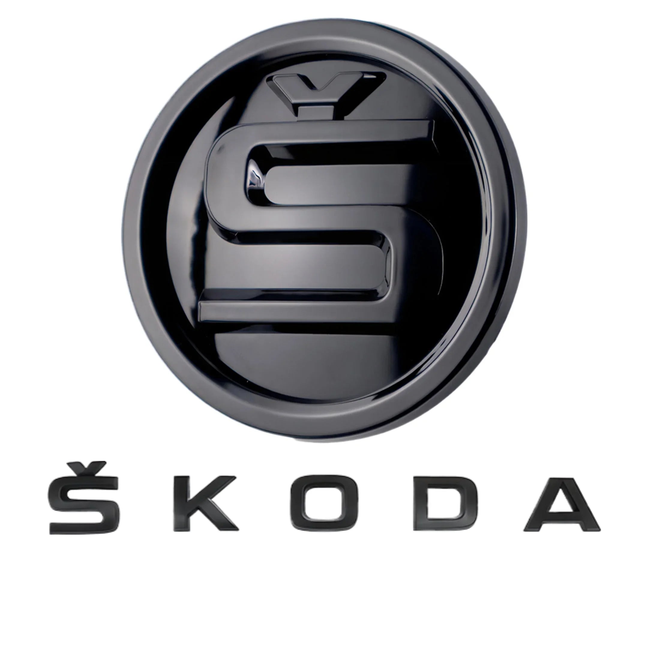 Skoda Emblem | Hochglanz Schwarz
