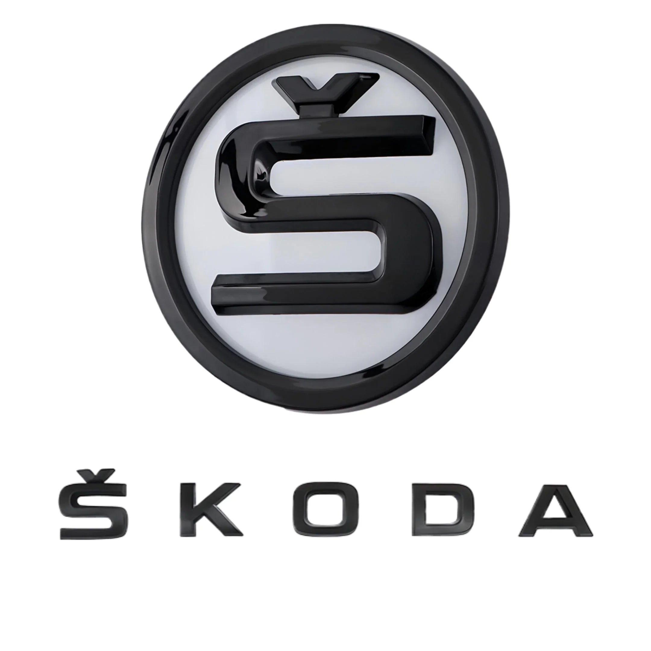Skoda Emblem | Weiß