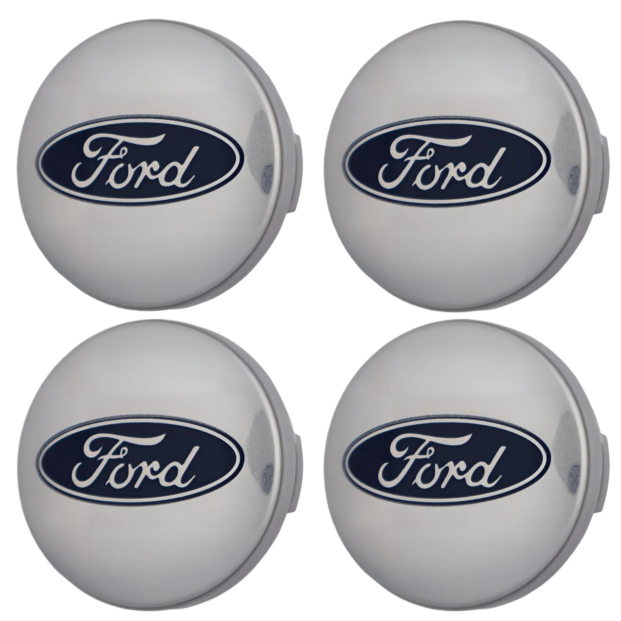 Ford Hub Caps | Silver Blue
