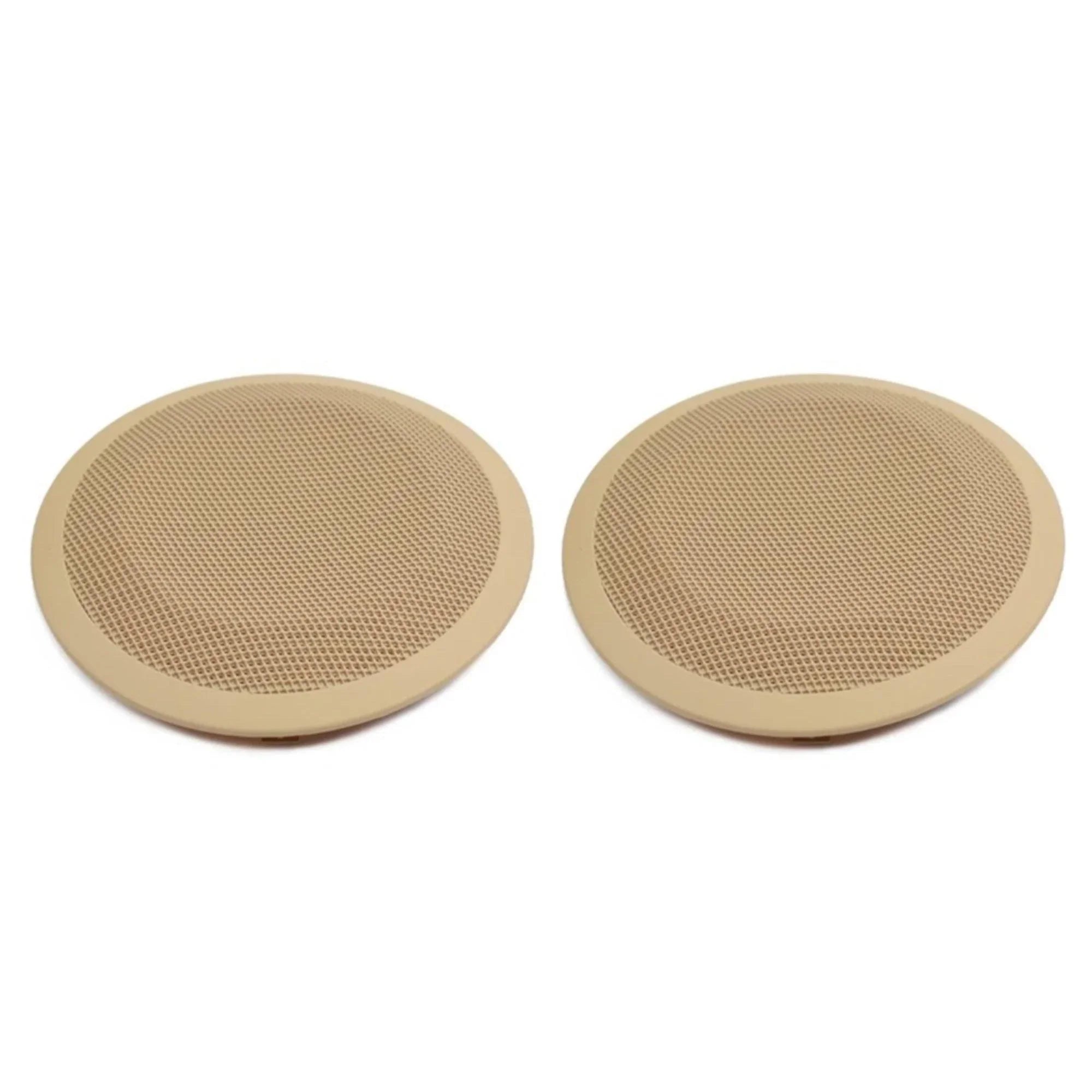 Beige speaker grills – Beige – Compatible with BMW E46 – Front
