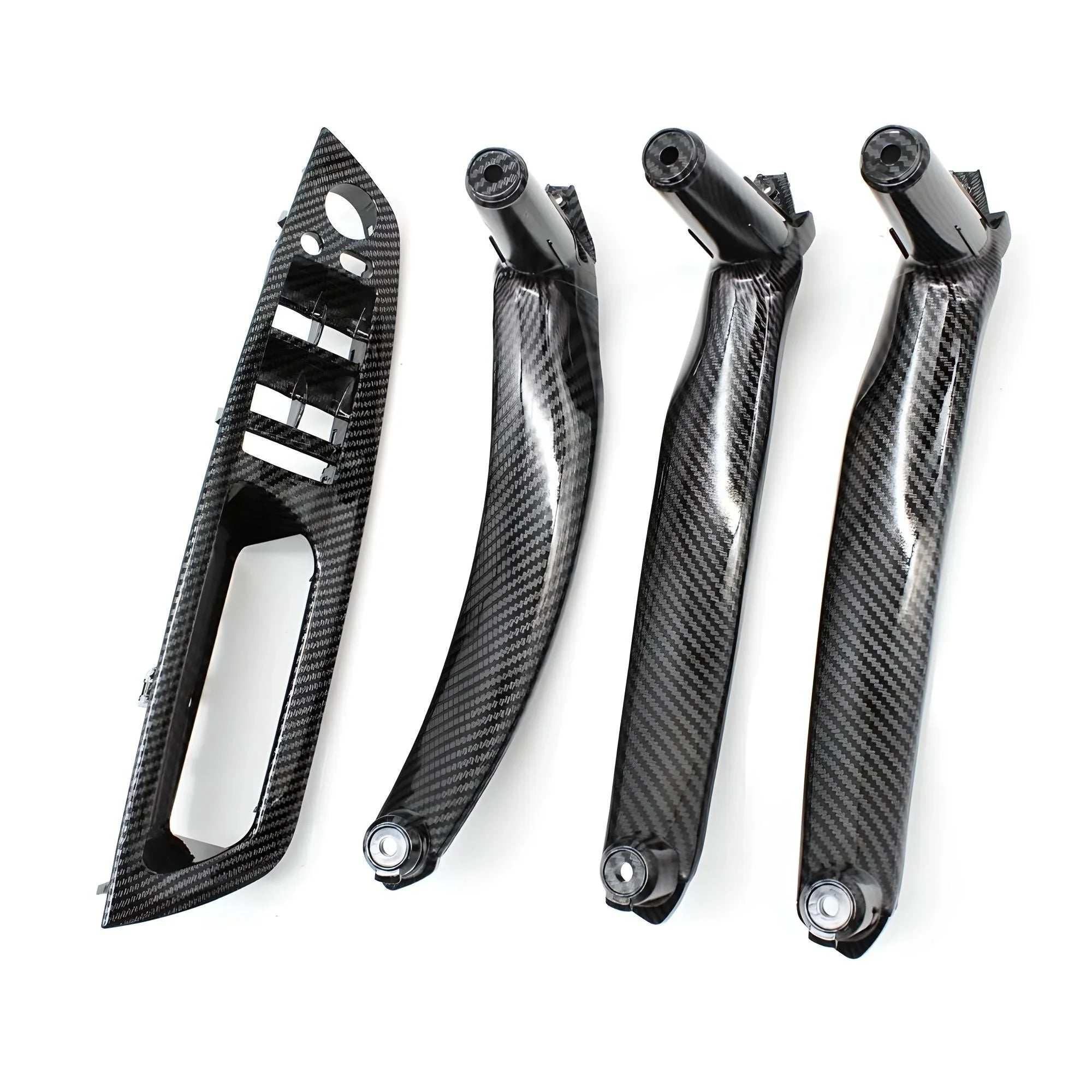 Carbon Fiber Interior Door Handle Trim – Glossy Carbon Fiber – Compatible with BMW M3 G80 – Interior