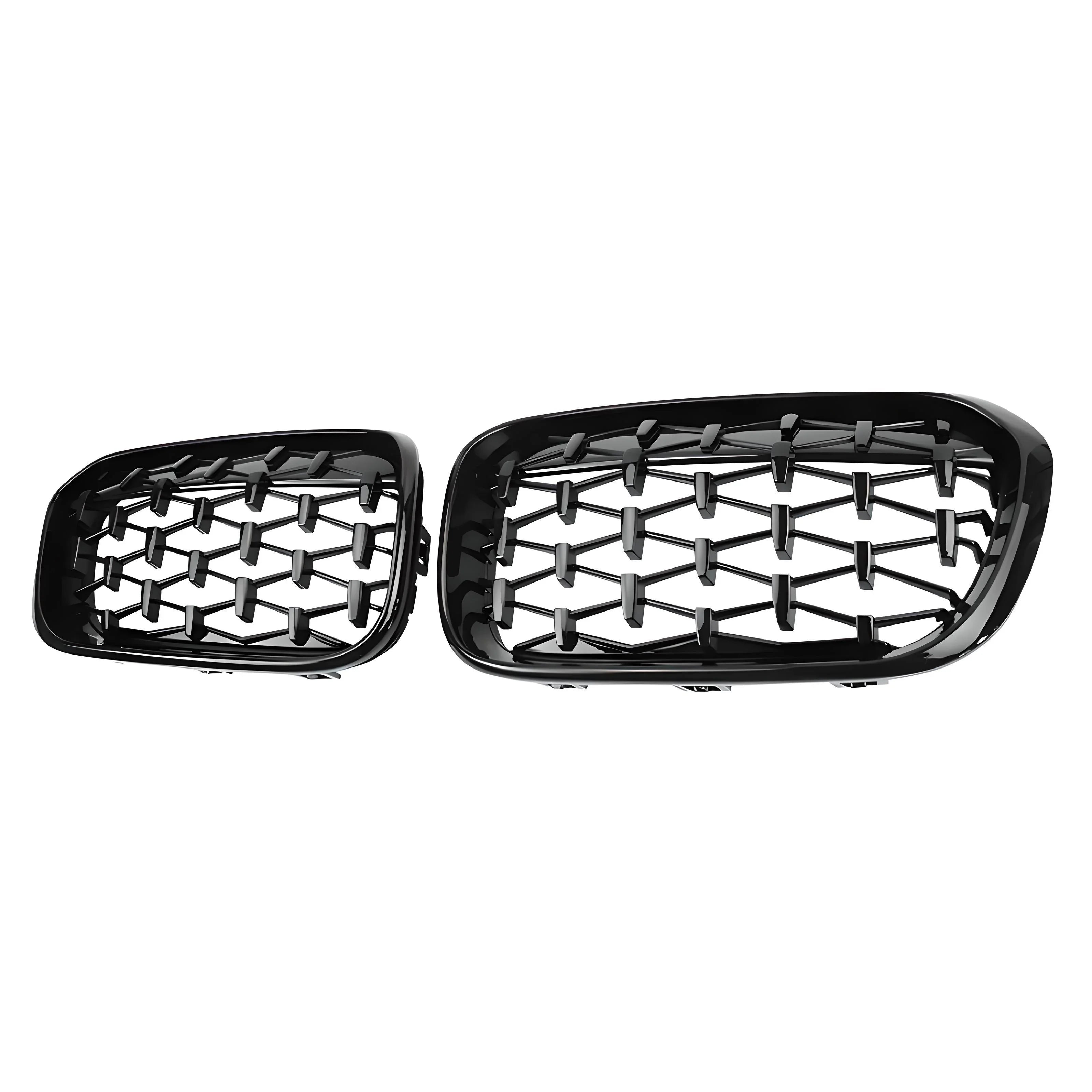 BMW M Style Front Kidney Grille – Black Gloss – Compatible with BMW F30 F31 3 Series – Front Exterior