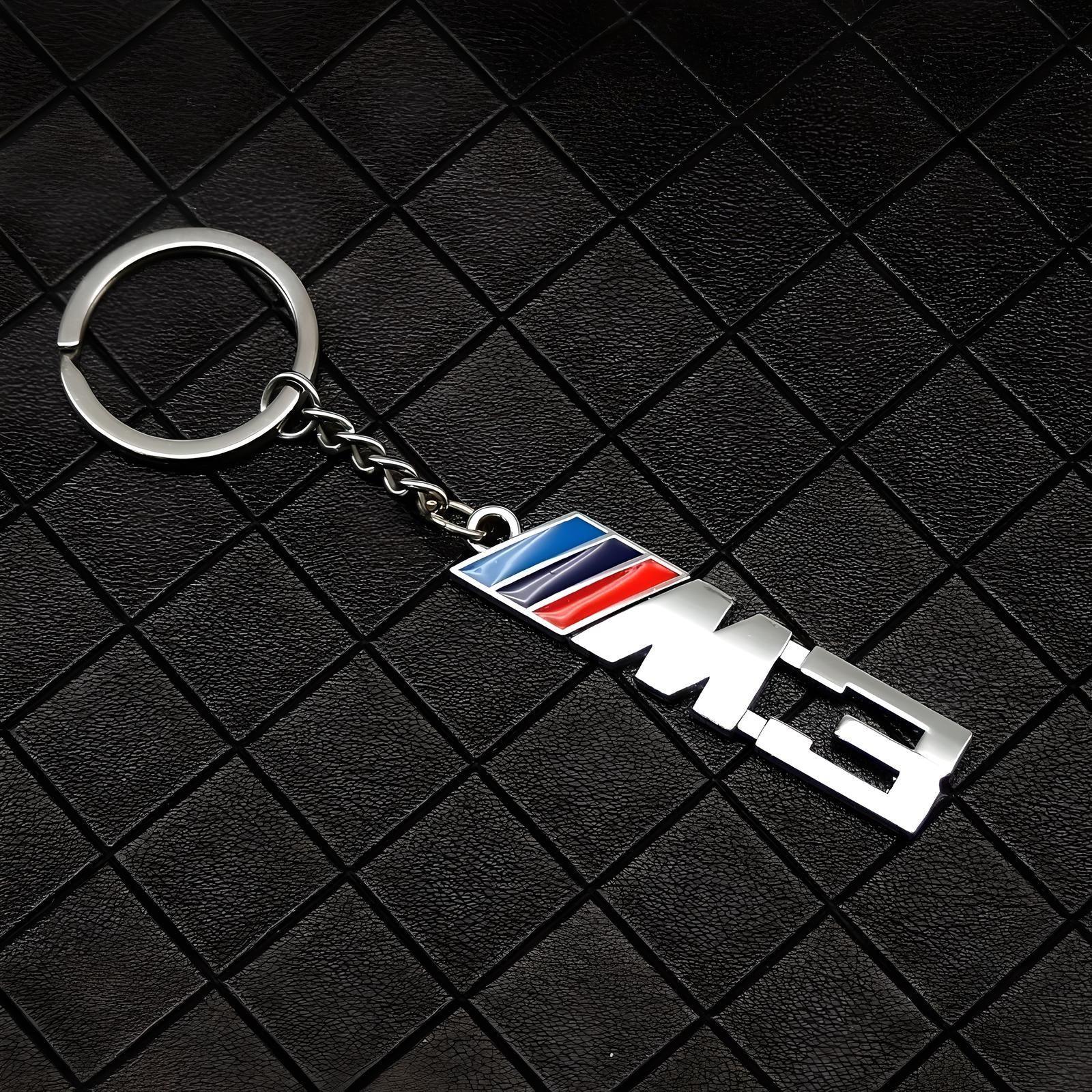 BMW M3 Keychain – Silver Color – Compatible with BMW M3 – Exterior