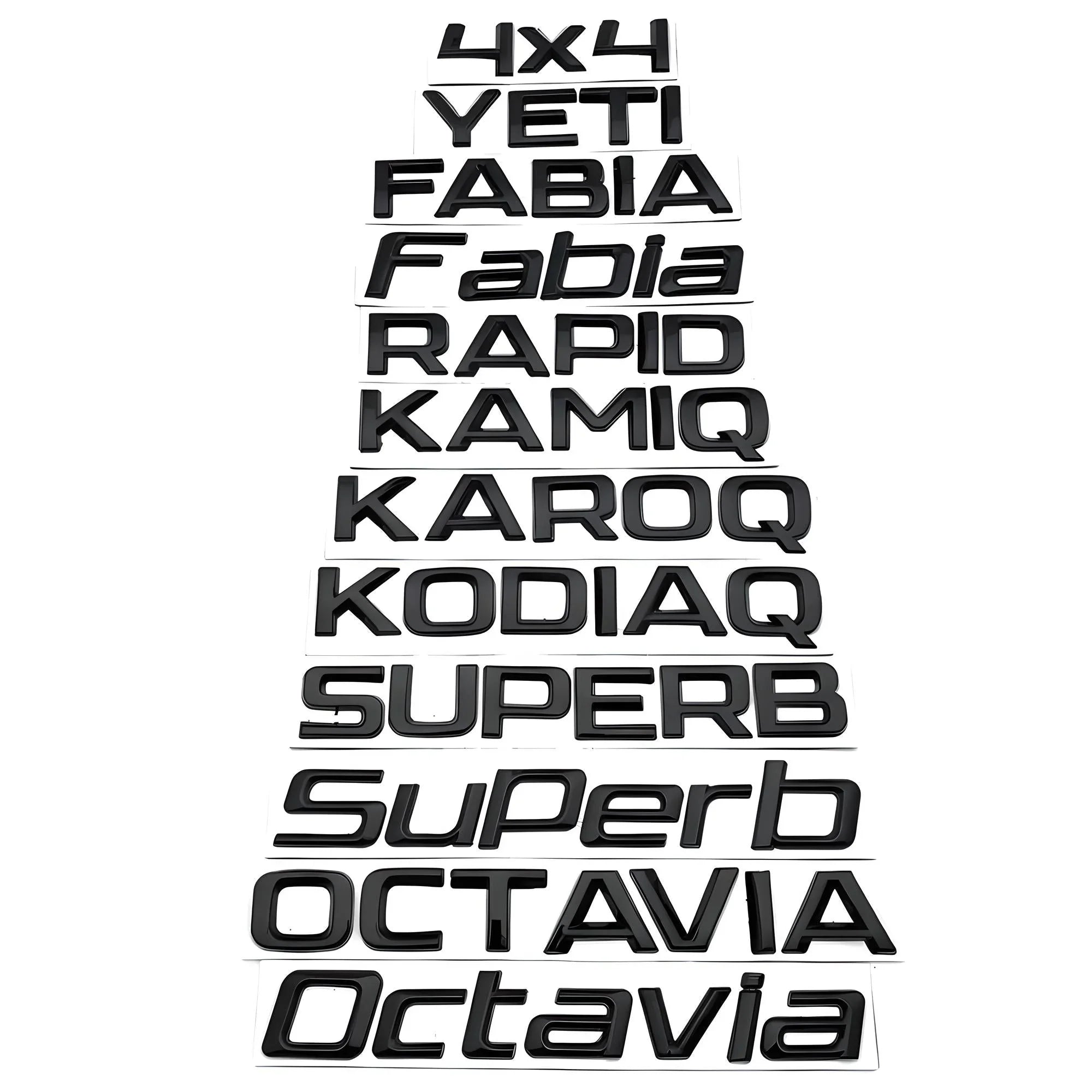Skoda Model Letters