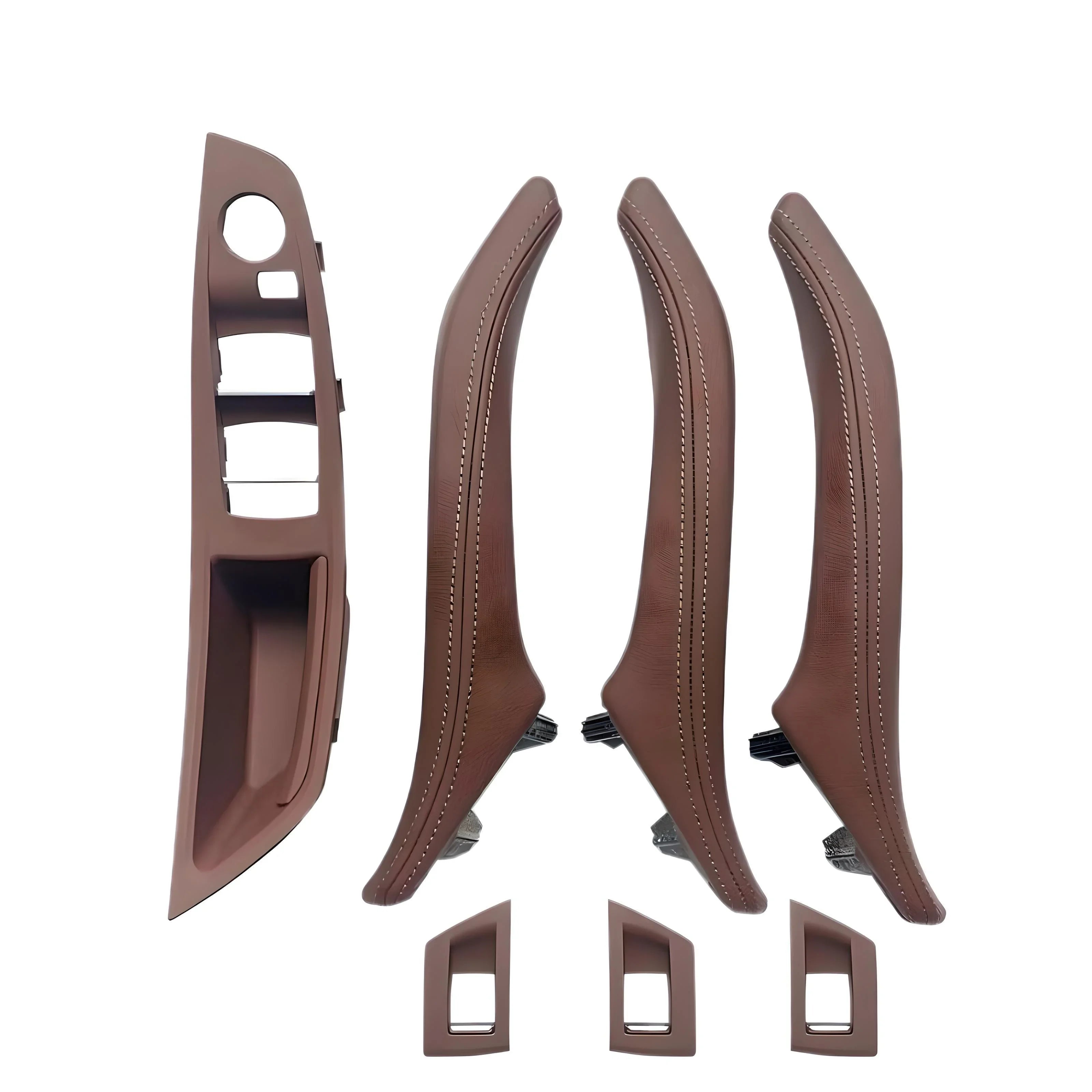 BMW Interior Door Panel Trim Set – Brown Leather – Compatible with BMW 3 Series F30 – Interior