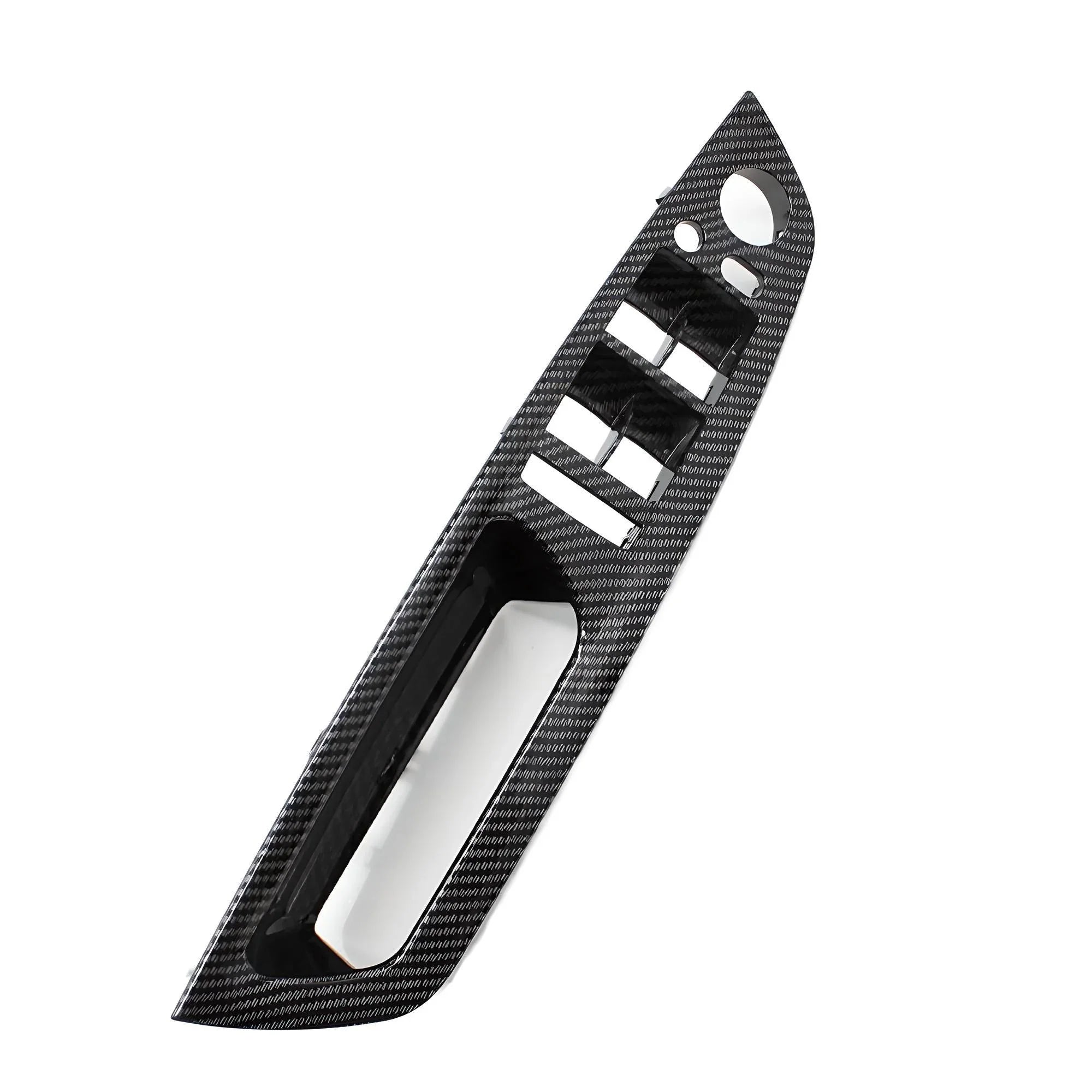 Carbon Fiber Window Switch Panel – Glossy Carbon Fiber – Compatible with Tesla Model 3 – Driver Side