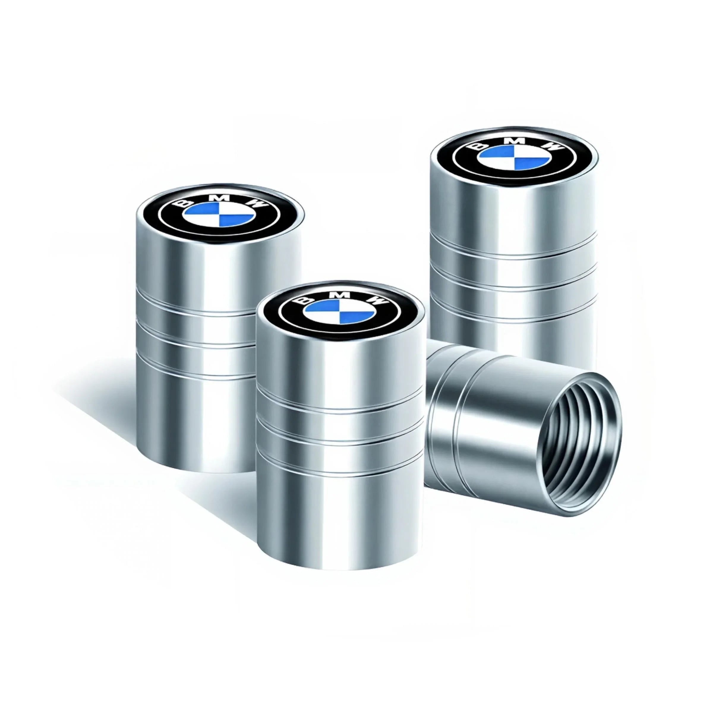 BMW Valve Stem Caps – Silver – Compatible with BMW models – Exterior